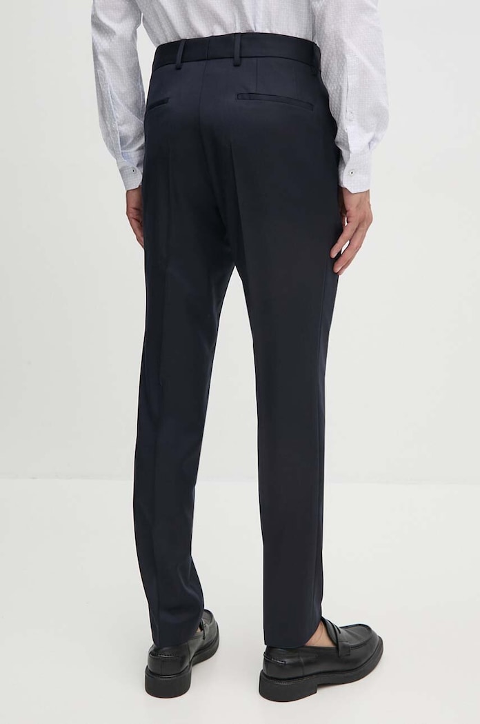 Îmbrăcăminte BOSS pantaloni de lana 50469174 bleumarin