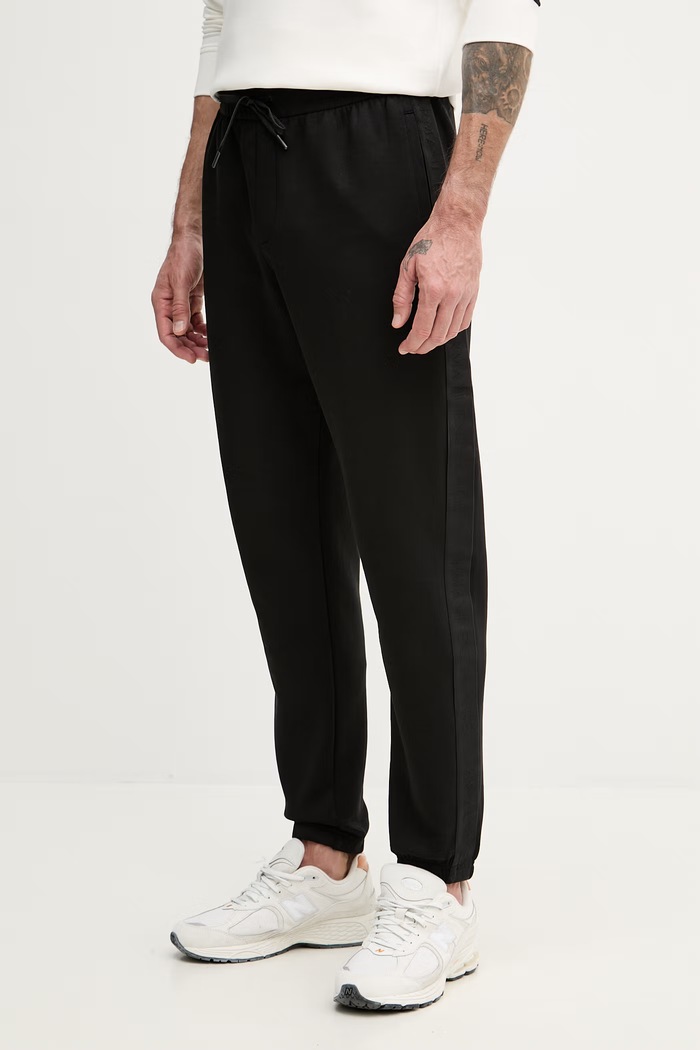 Armani Exchange pantaloni de trening tricotaj negru XM001301.AF10818.NOS
