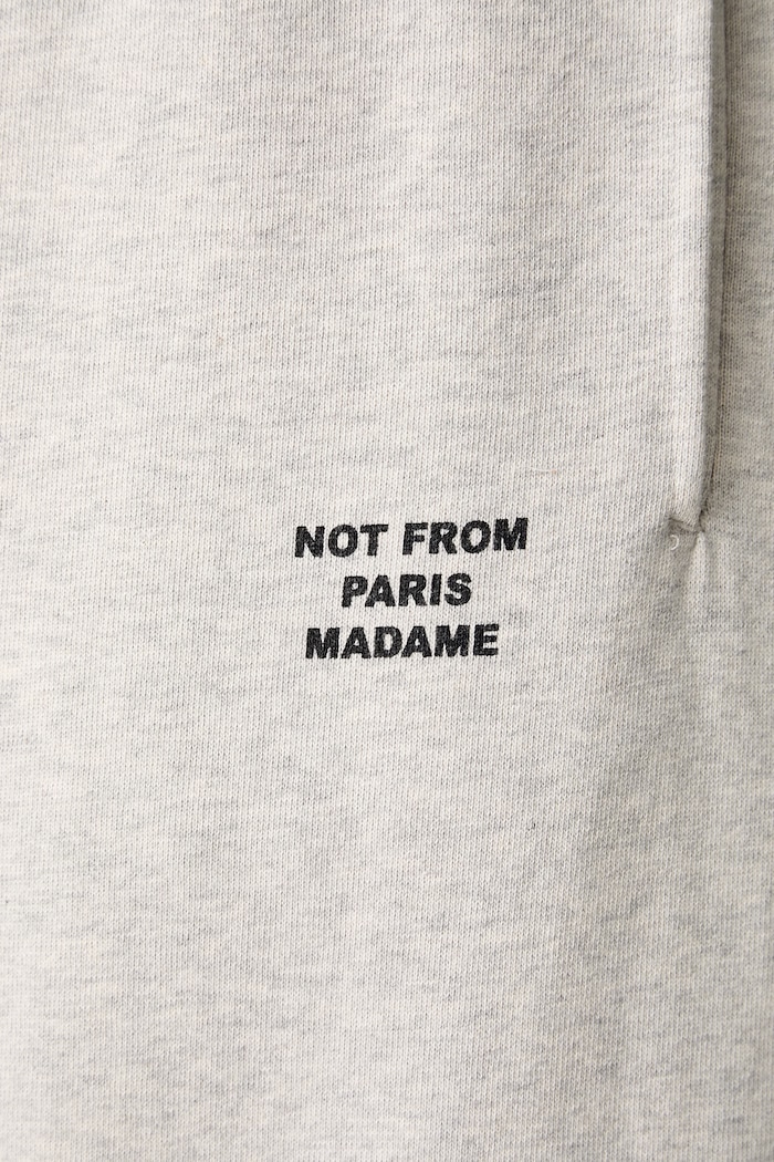 Drôle de Monsieur spodnie dresowe męskie bawełniane Slogan szary PERM.BP208.CO312