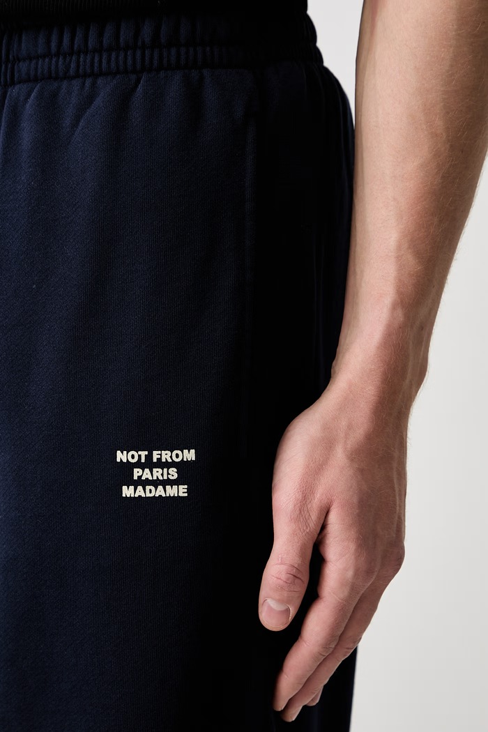 Drôle de Monsieur Slogan спортивные штаны из хлопка для мужчин тёмно-синий PERM.BP208.CO312