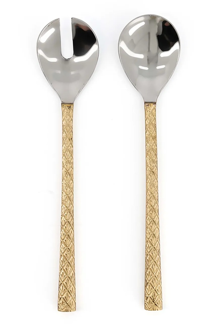 Doing Goods łyżki sałatkowe Chameli Salad Server S 2-pack żółty 1.30.10.032.921.4
