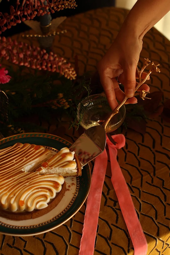 Σπάτουλα και κόφτης ζαχαροπλαστικής Doing Goods Ava Blossom Cake Set 1.30.40.009.921.4