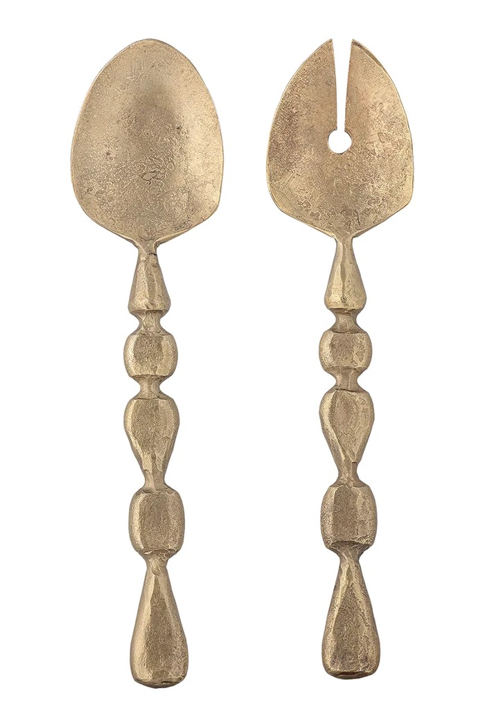Bloomingville linguri de salată Edi 26,5 x 6 cm galben 82068688