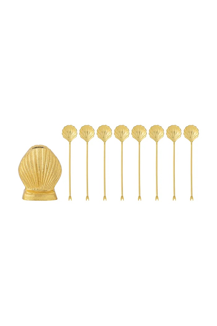 Bloomingville set de furculițe pentru gustări Loreta 9-pack 82068449 galben AA00