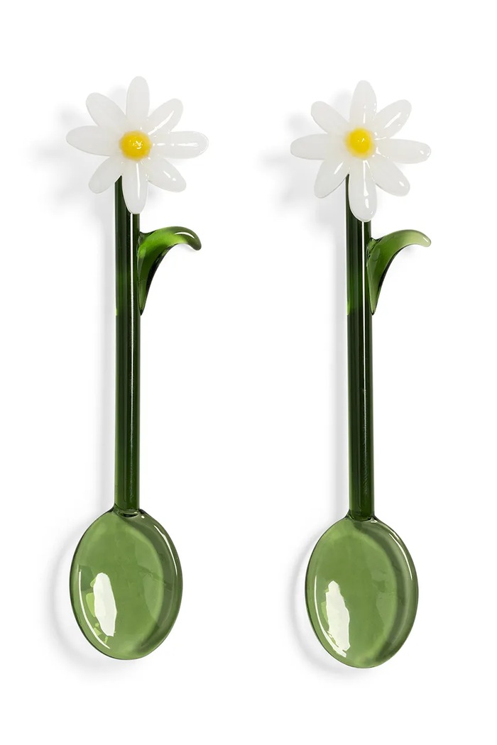 Žličica &k amsterdam flora white 2-pack zelena 2174.12