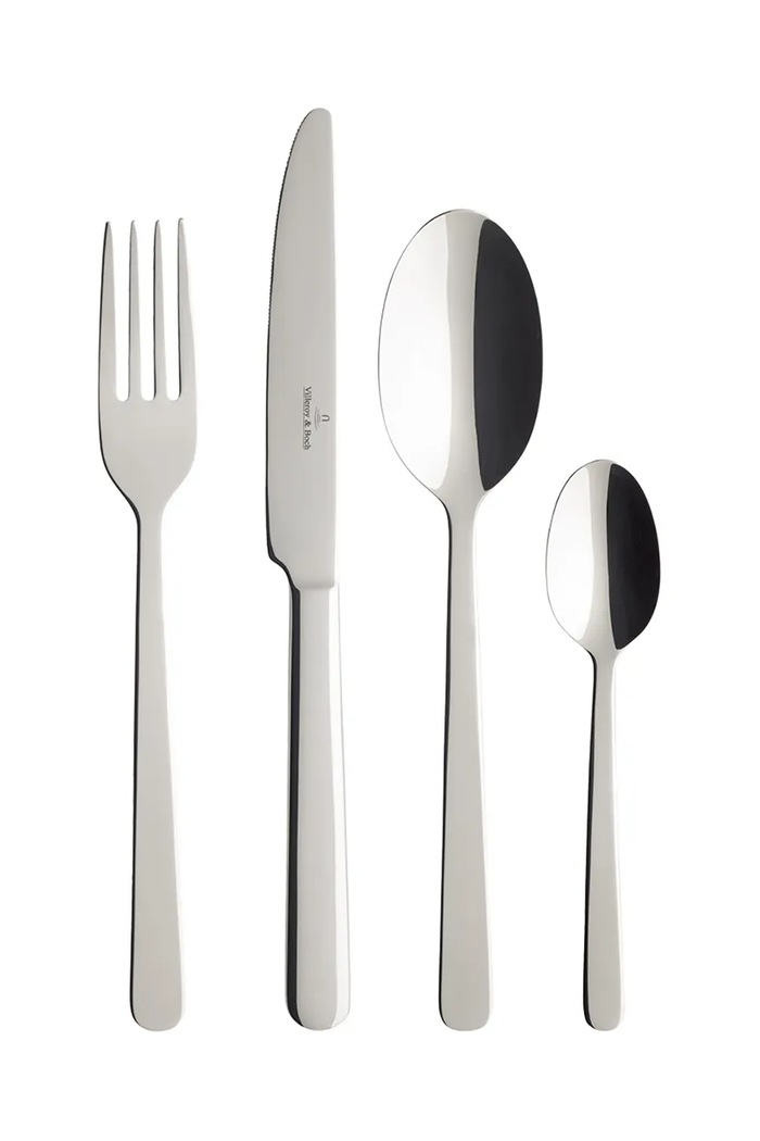 Villeroy & Boch set di posate per 6 persone grigio 12.6408.9037