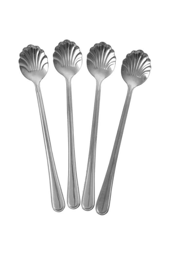 Sada lyžičiek Rice 19 cm 4-pak sivá SHSPO.4ZLSILV