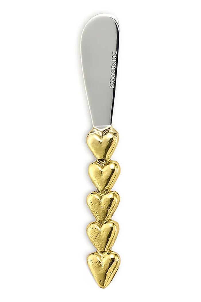 Nož za maslo Doing Goods Holly Heart 14,5 x 2 x 0,7 cm rumena 1.30.10.039.923.3