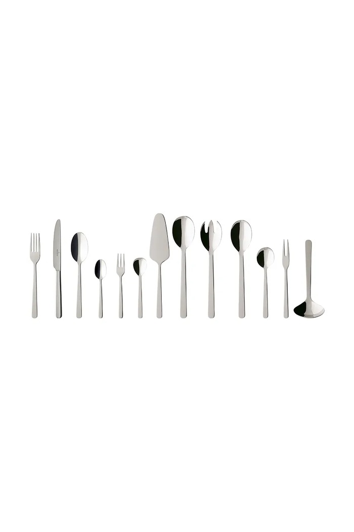 Komplet jedilnega pribora za 12 oseb Villeroy & Boch Mademoiselle 68 elementów siva 12.6408.9081