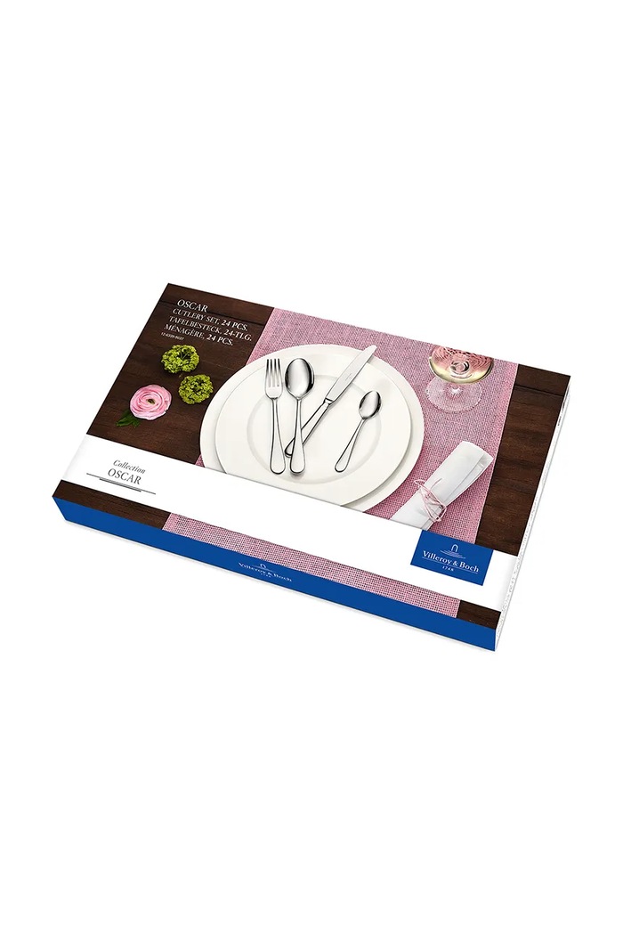 Villeroy & Boch komplet sztućców ze stali nierdzewnej 12.6339.9037 srebrny AA00