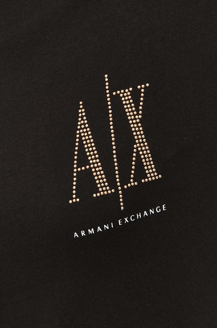 Armani Exchange Bavlnené šaty 8NYADX.YJG3Z.NOS čierna