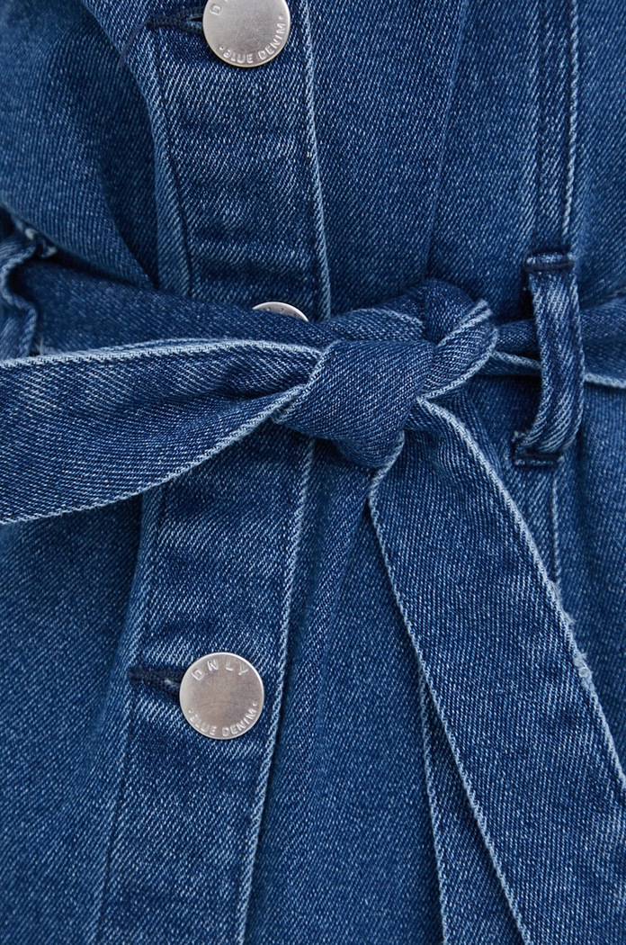 Only sukienka jeansowa 15228105.DarkBlueDe granatowy