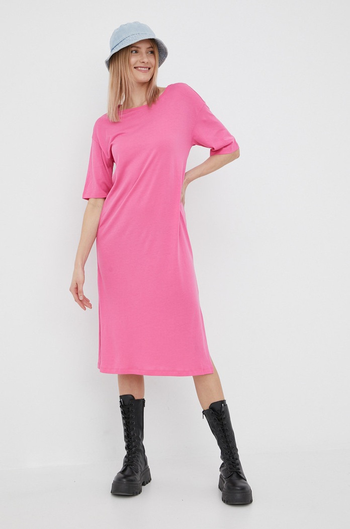 Платье Noisy May casual розовый 27005758.IbisRose