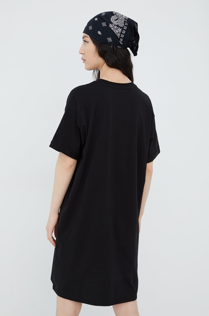 Oblečení Bavlněné šaty Pieces 17114389.Black černá