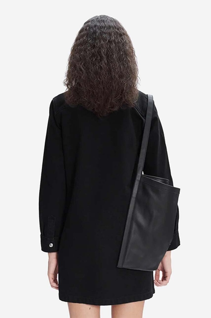 Clothing A.P.C. denim dress Robe Mia COFBV.F05878 black