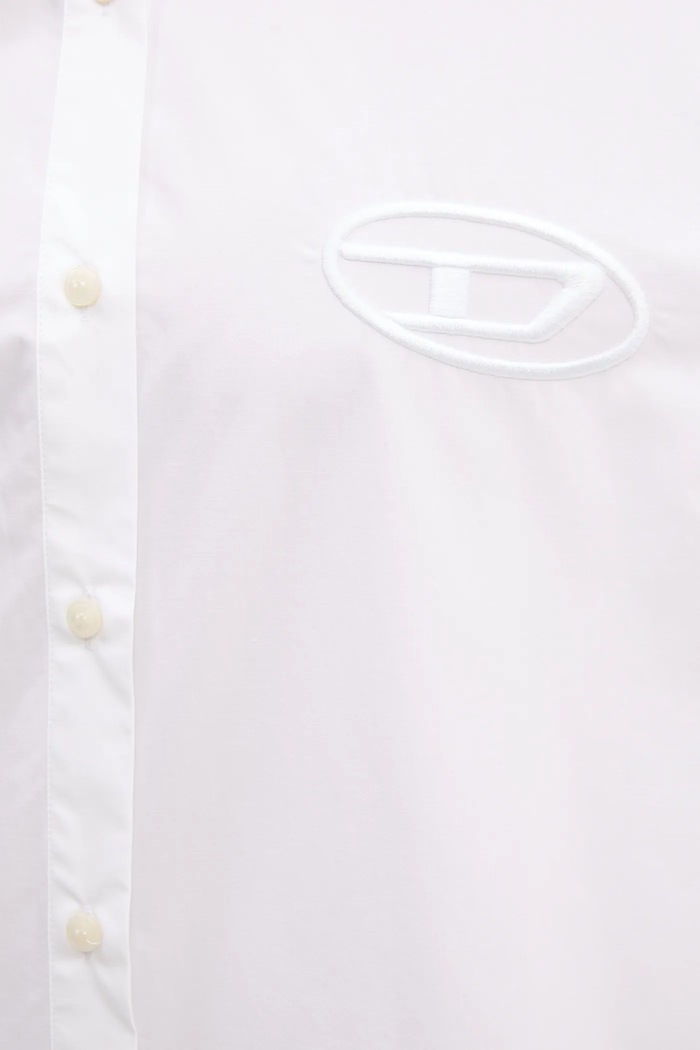 Diesel sukienka bawełniana D-DALIS DRESS A14568.0PCAL biały