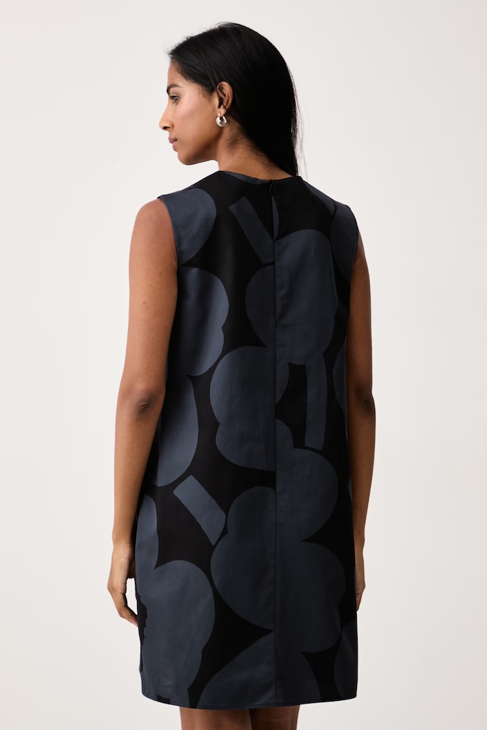 Одежда Marimekko Платье из хлопка 094699 чёрный