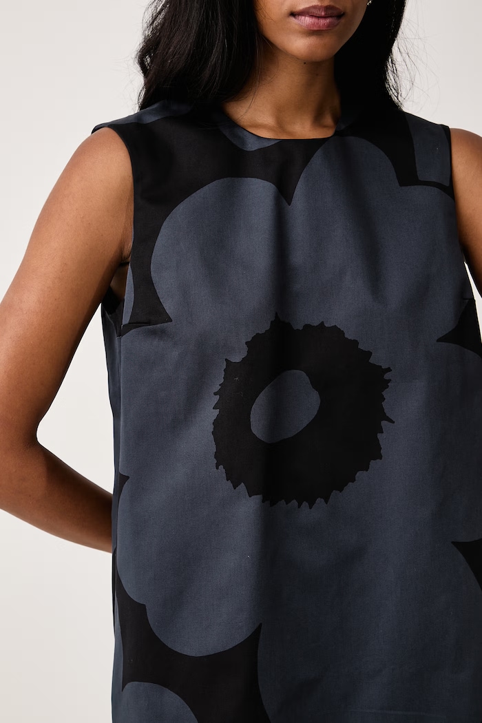Платье из хлопка Marimekko 094699 чёрный