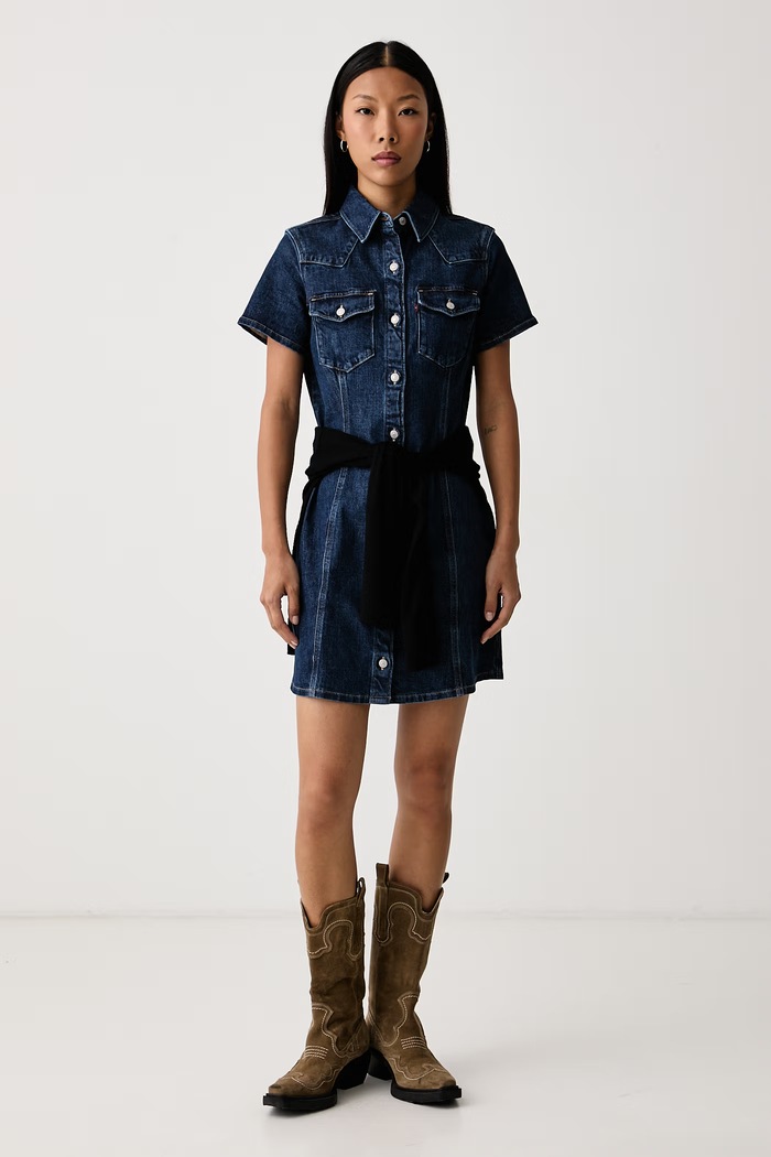 Levi's Рокля от деним TRACE WESTERN 007X0 тъмносин AA00
