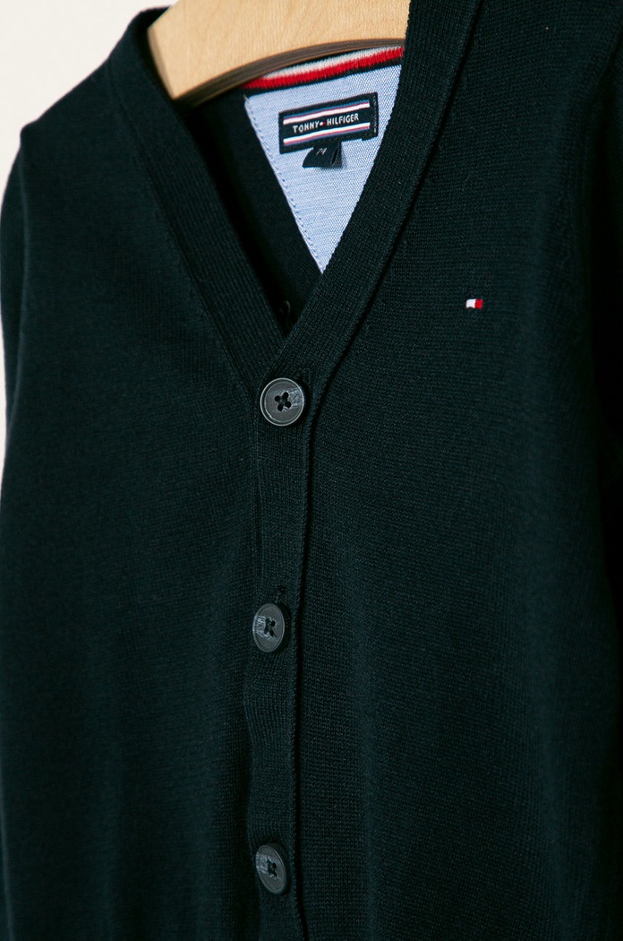 Tommy Hilfiger - Kardigan dziecięcy 74-176 cm KB0KB03979 granatowy AA00