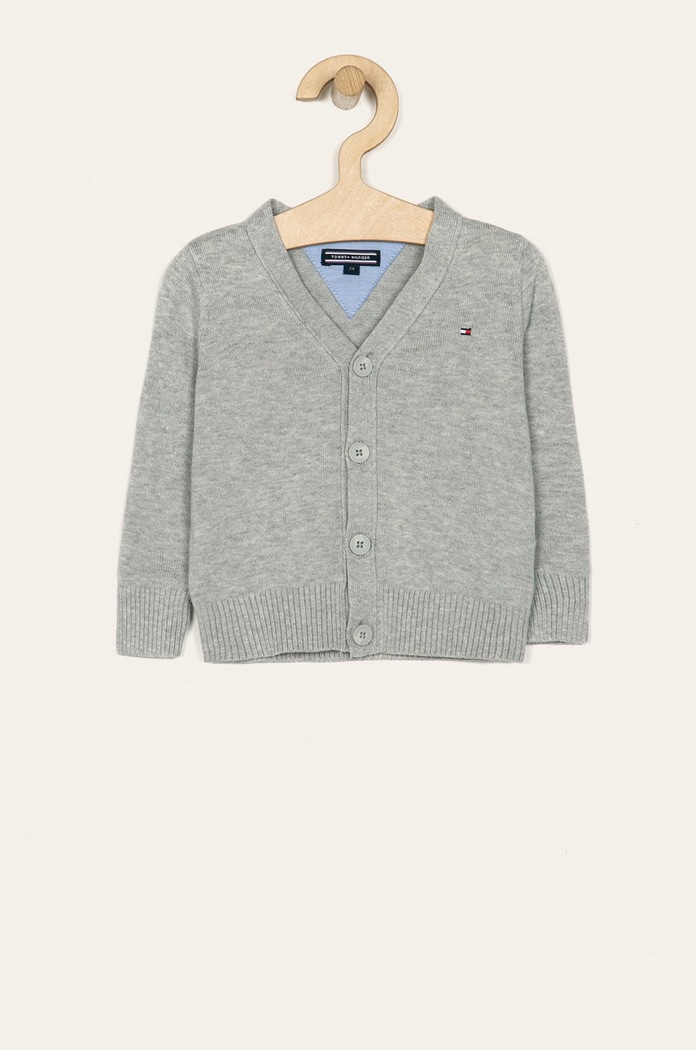 Tommy Hilfiger - Gyerek kardigán 74-176 cm szürke KB0KB03979