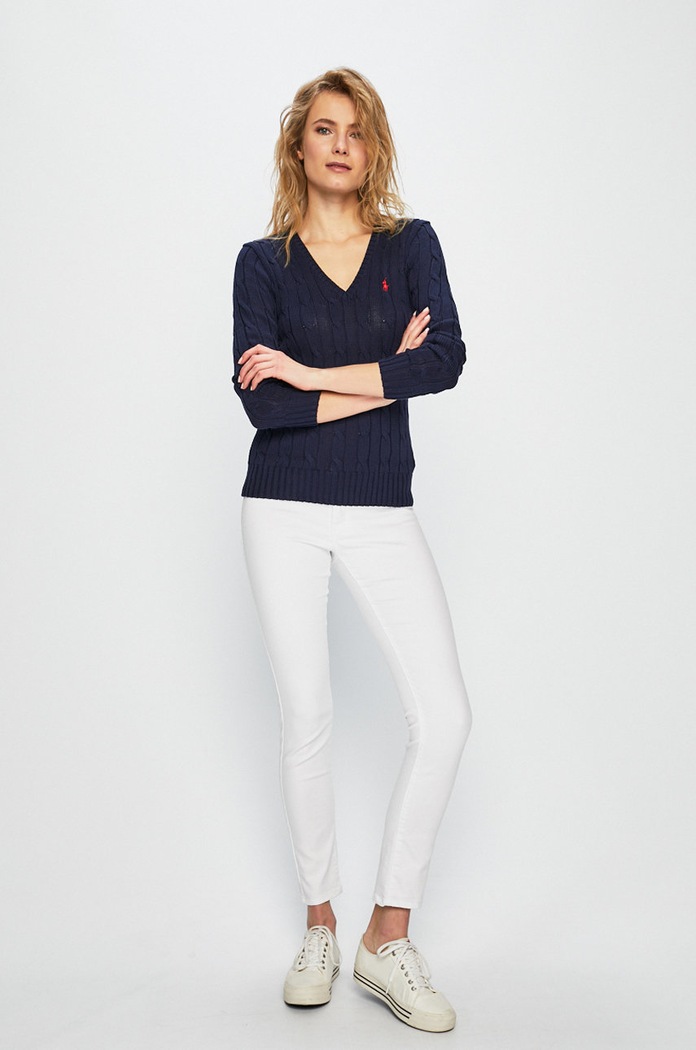 Odzież Polo Ralph Lauren - Sweter 211580008007 211580008007 granatowy