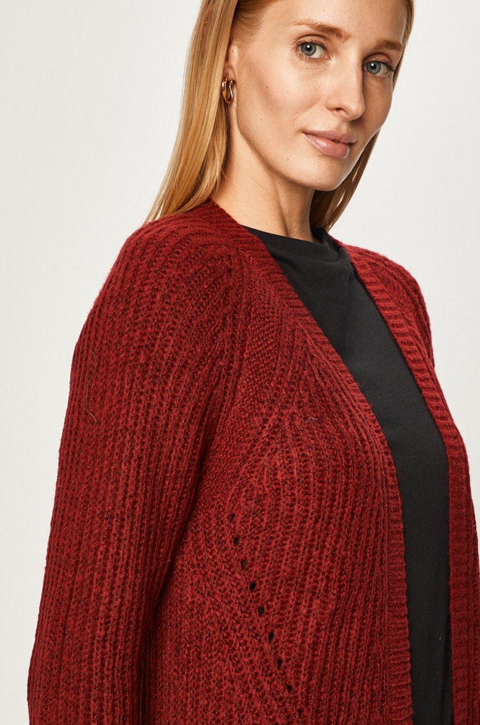 Only - Kardigan burgundské 15165076