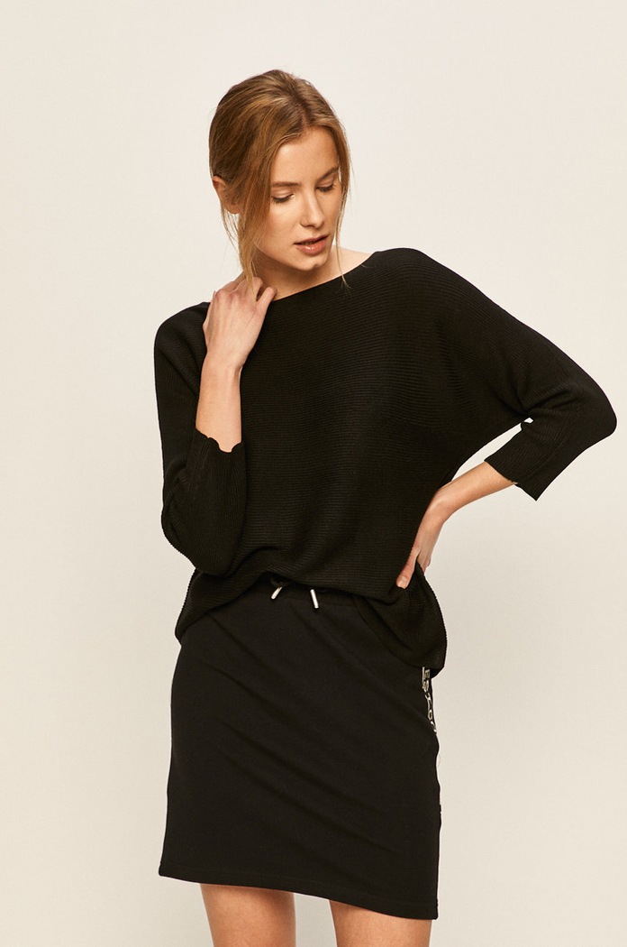 Vero Moda - Sweter okrągły czarny 10210570