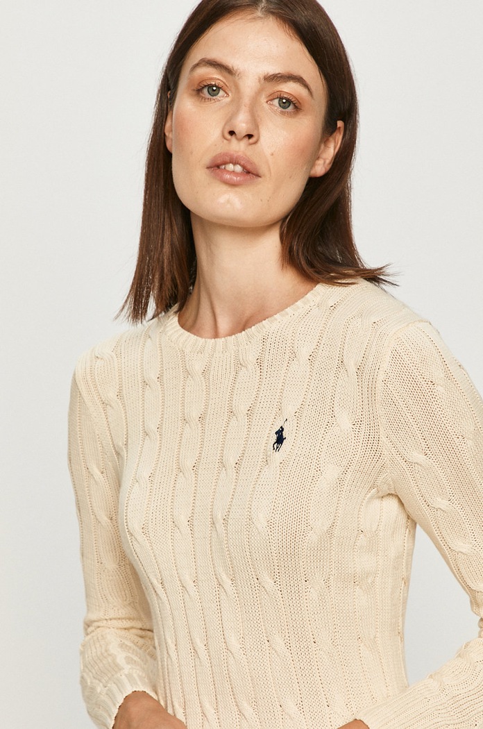 Polo Ralph Lauren sweter pozostałe beżowy 211580009027