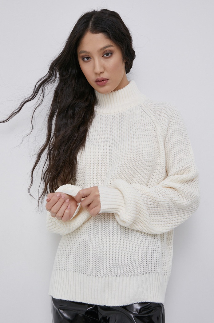 Noisy May sweter pozostałe beżowy 27017053