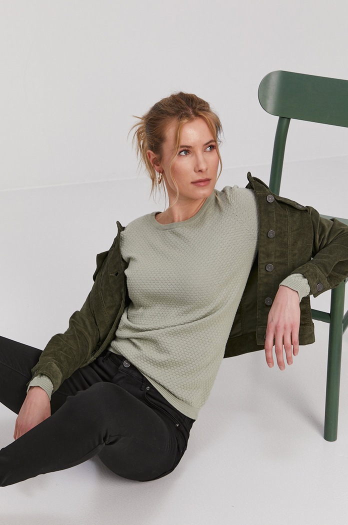 Vero Moda - Sveter okrúhly zelená 10136644