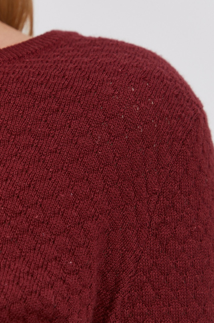 Vero Moda - Sveter 10136644 burgundské
