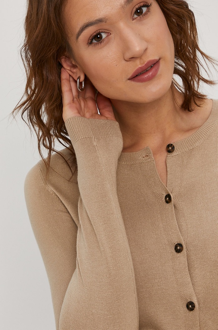 Pieces Sweter 17100410 beżowy