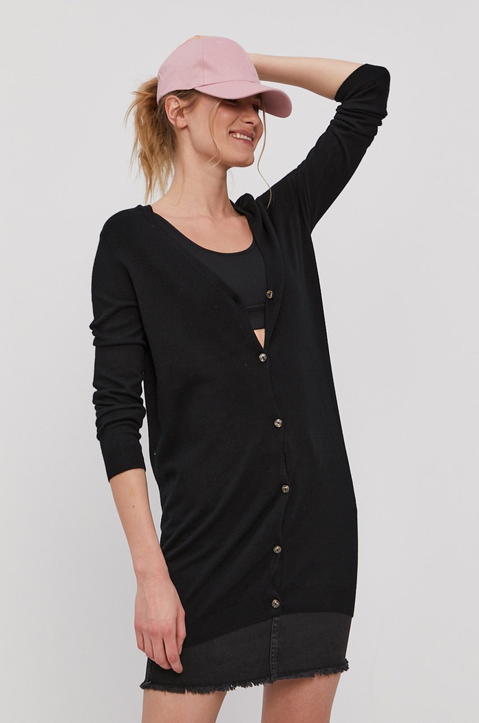 Pieces Sweter czarny 17106005