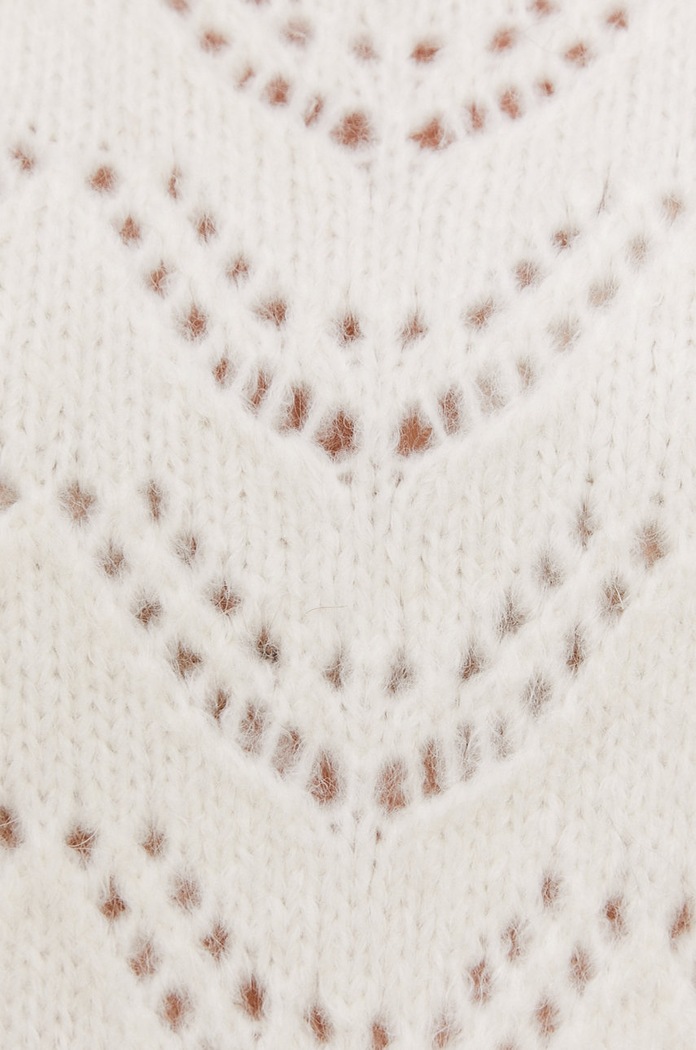 Sweter Pieces biały 17106006