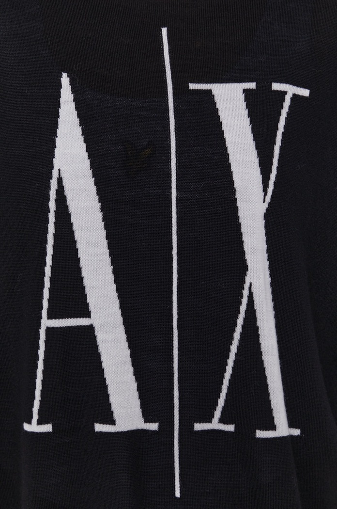 Armani Exchange Pulover 8NYM7A.YMH4Z.NOS negru
