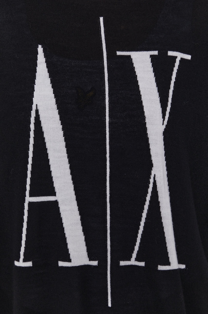 Armani Exchange Pulover 8NYM7A.YMH4Z.NOS negru