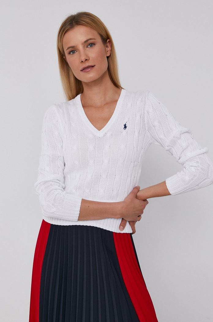 Polo Ralph Lauren sweter pozostałe biały 211580008005