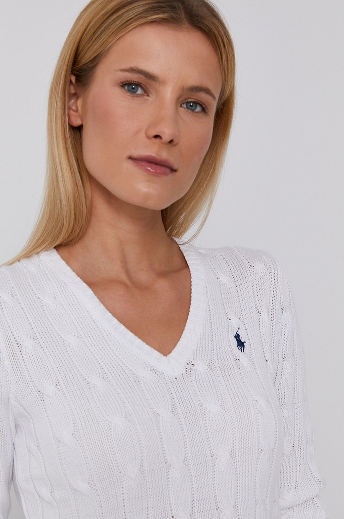 Polo Ralph Lauren sweter biały 211580008005