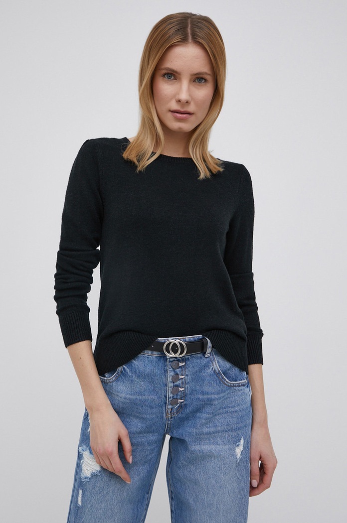 Sveter JDY okrúhly čierna 15237060.Black