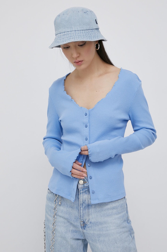Pieces Cardigan modra 17101835.VistaBlue