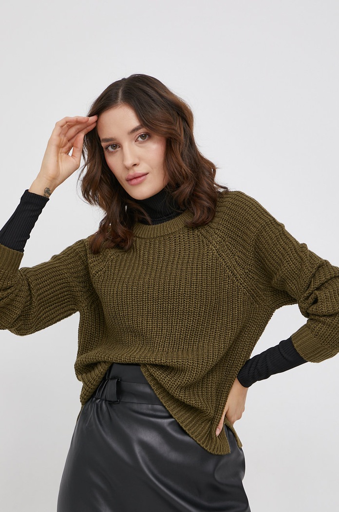 Svetr Vero Moda zelená 10247553.DarkOlive