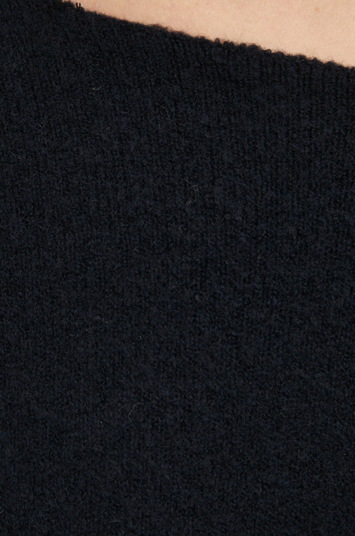 Svetr z vlněné směsi American Vintage PULL ML COL BATEAU DAM225 černá