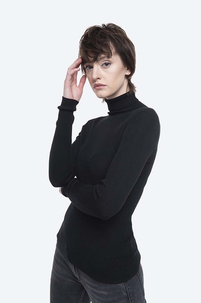Norse Projects pulover din amestec de lână NW45.0167.9999 negru