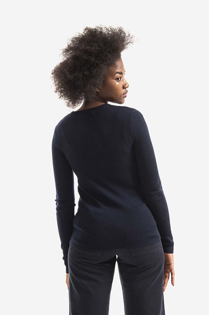 Clothing Norse Projects wool jumper Siri Merino NW45.0182.7004 navy