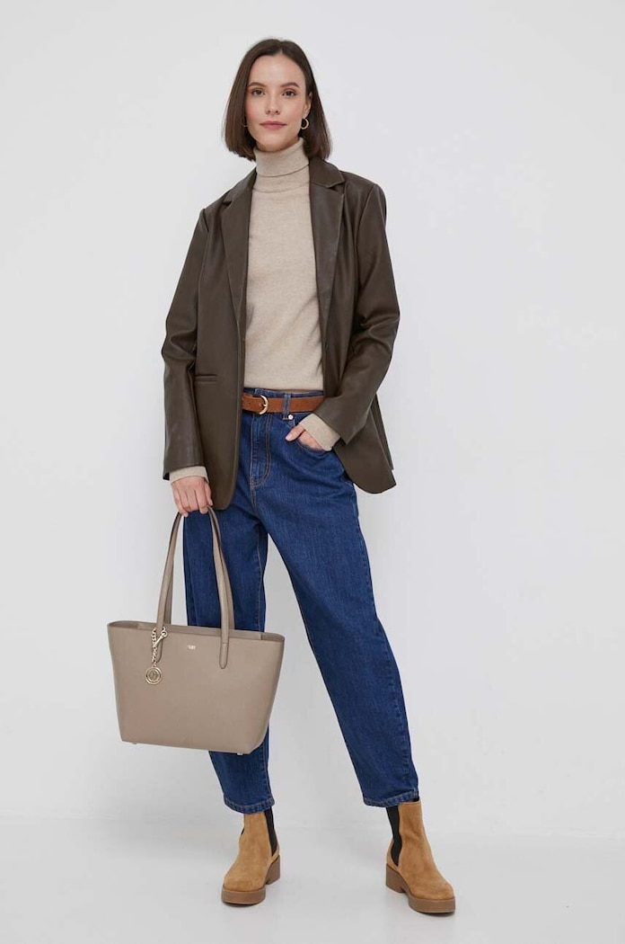 United Colors of Benetton sweter wełniany 1002D2348.562.. beżowy AA00
