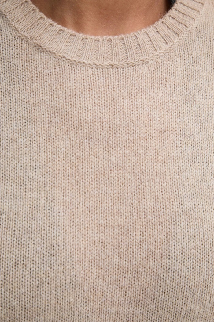 Μάλλινο πουλόβερ United Colors of Benetton 103ME1N23 μπεζ
