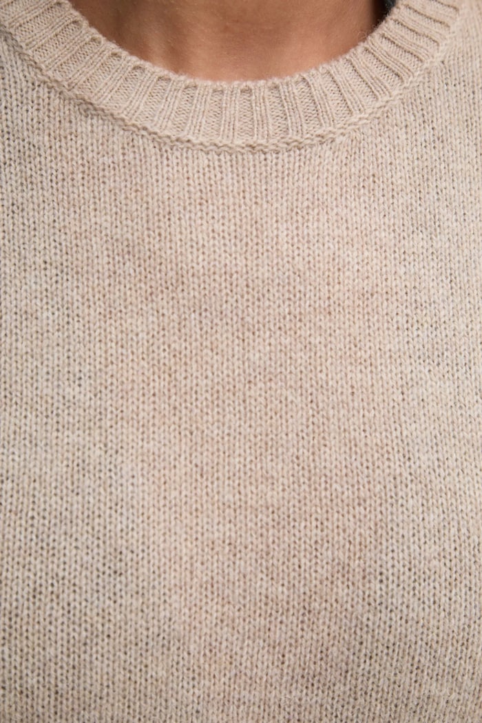Μάλλινο πουλόβερ United Colors of Benetton 103ME1N23 μπεζ