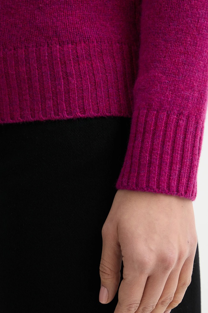 Μάλλινο πουλόβερ United Colors of Benetton 103ME1N23 μωβ