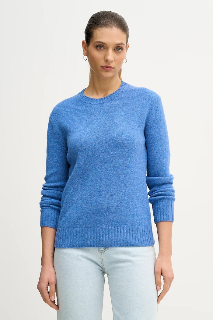 Volnen pulover United Colors of Benetton modra 103ME1N23